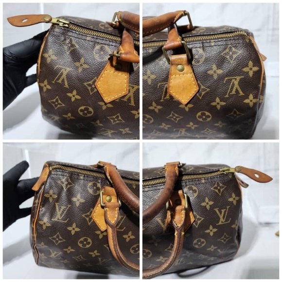 Authentic Louis Vuitton Monogram Speedy 30 Bag Brown - Picture 12 of 16